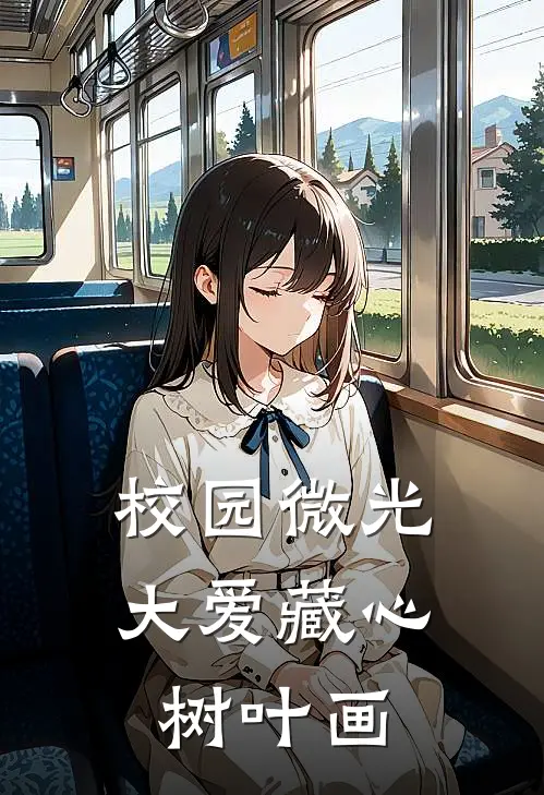 校园微光,大爱藏心树叶画