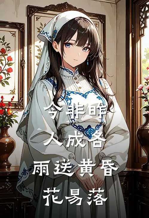 今非昨,人成各,雨送黄昏花易落